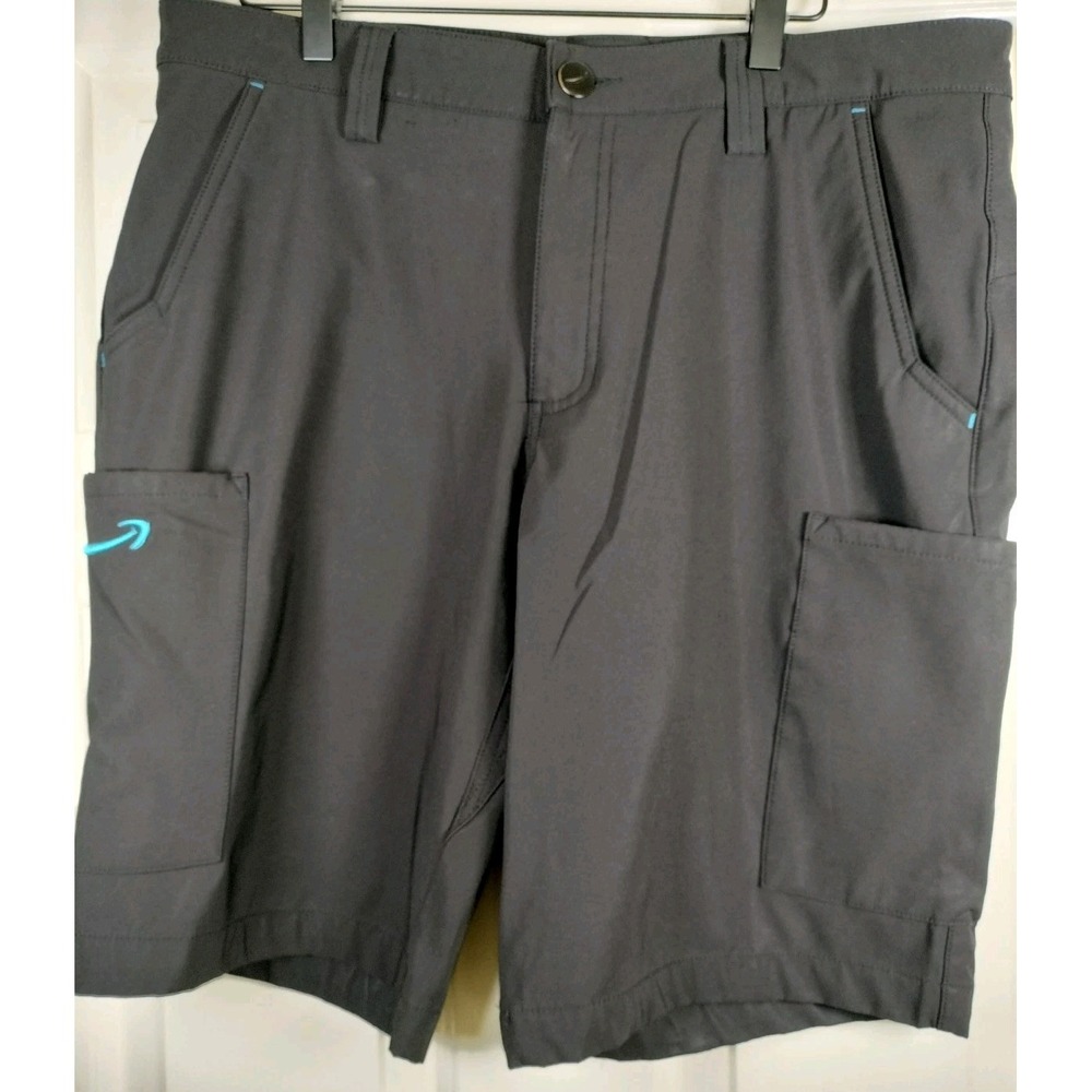 Men's Amazon Essentials Luly Yang‎ Tech Cargo Shorts Black Performance Stretch